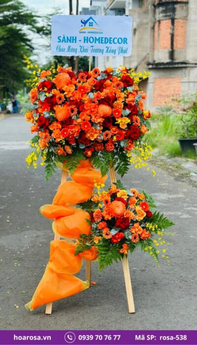 Kệ hoa chúc mừng rosa-538