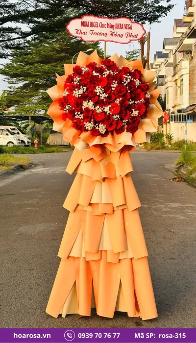 Kệ Hoa Chúc Mừng rosa-315