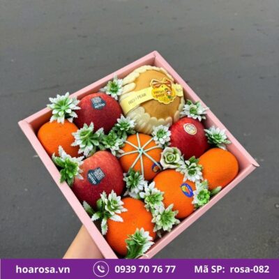 Hộp trái cây rosa-082