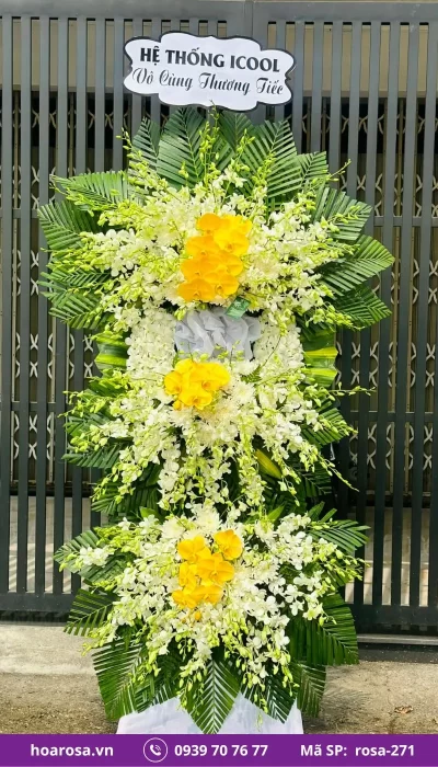 Hoa chia buồn rosa-271