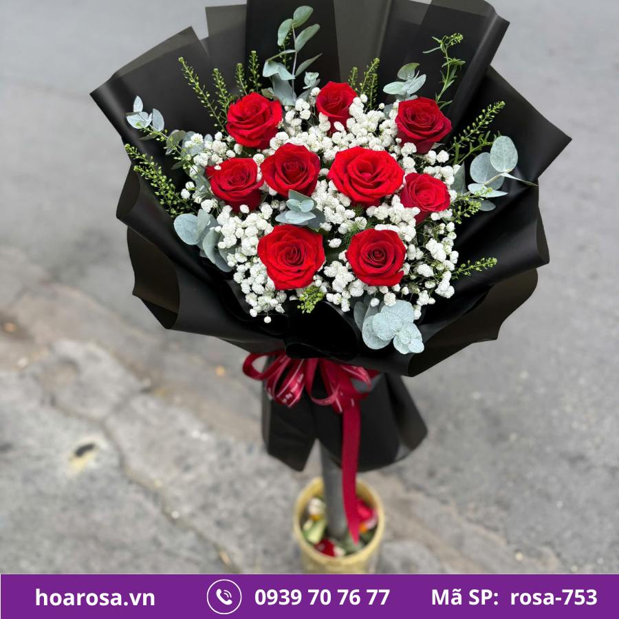 Bó hoa rosa-753