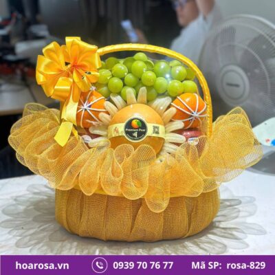 Giỏ trái cây rosa-829