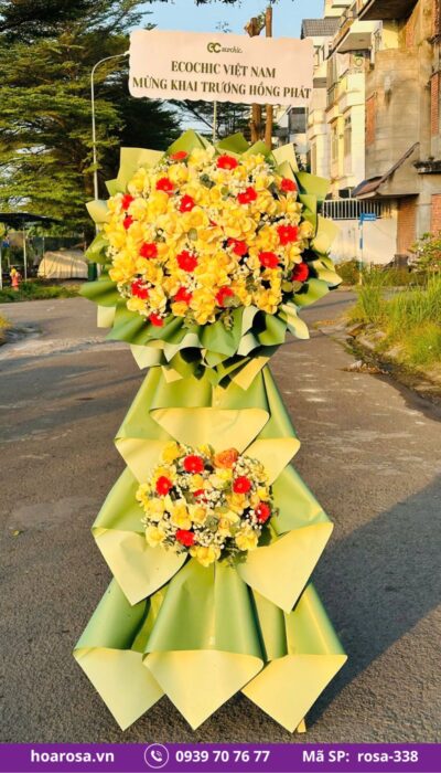 Kệ Hoa Chúc Mừng rosa-338