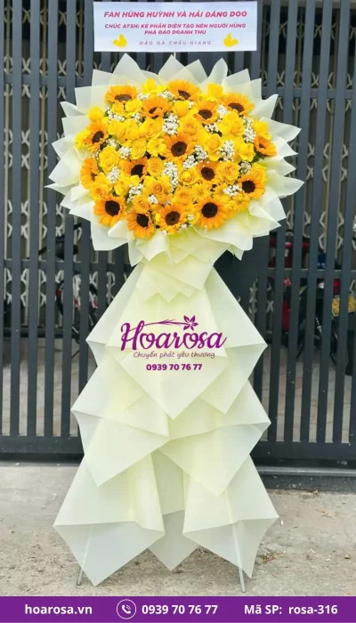 Kệ Hoa Chúc Mừng rosa-316