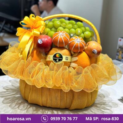 Giỏ trái cây rosa-830