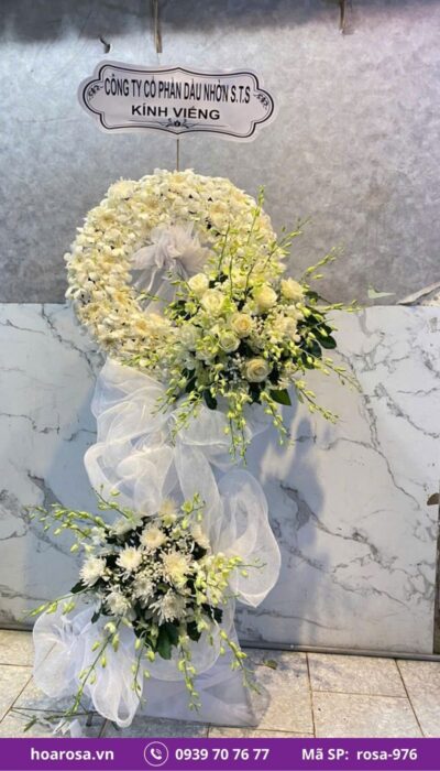 Hoa chia buồn rosa-976