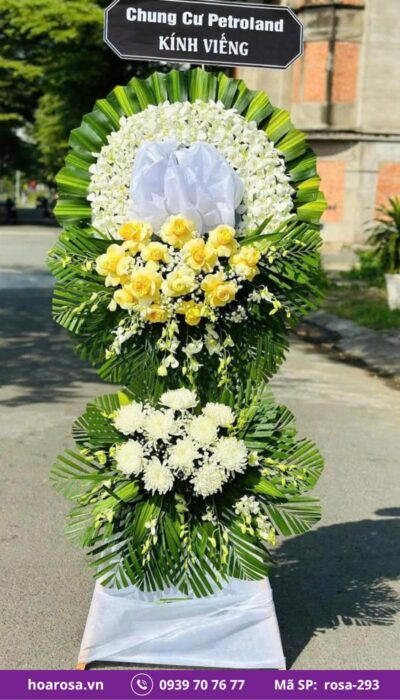 Hoa chia buồn rosa-293