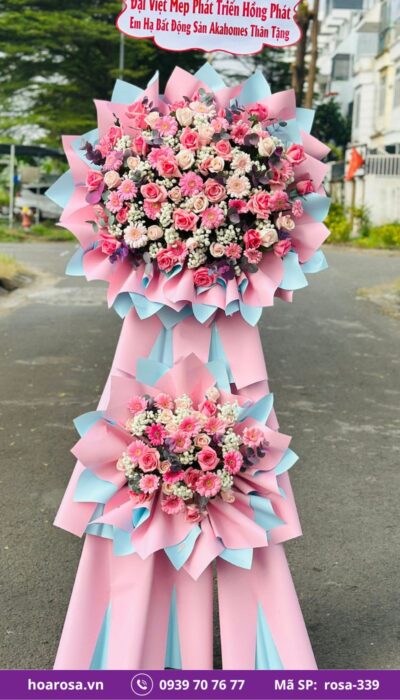 Kệ Hoa Chúc Mừng rosa-339