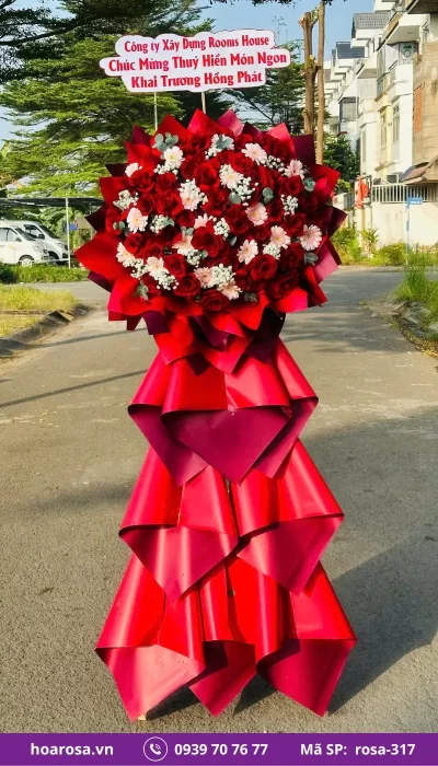 Kệ Hoa Chúc Mừng rosa-317