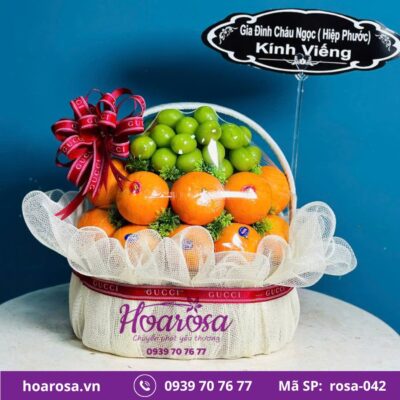 Giỏ trái cây rosa-042