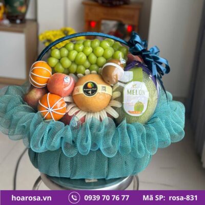 Giỏ trái cây rosa-831