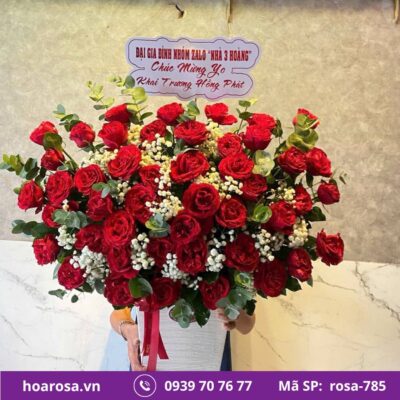 Giỏ hoa rosa-785