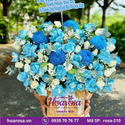 Giỏ hoa rosa-210