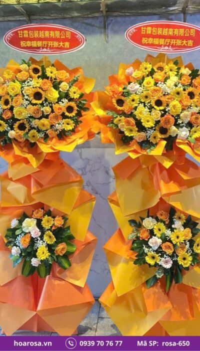 Kệ hoa chúc mừng rosa-650