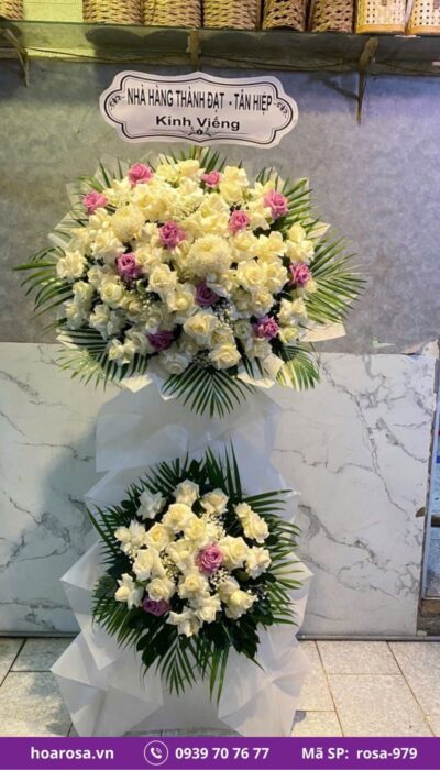 Hoa chia buồn rosa-979