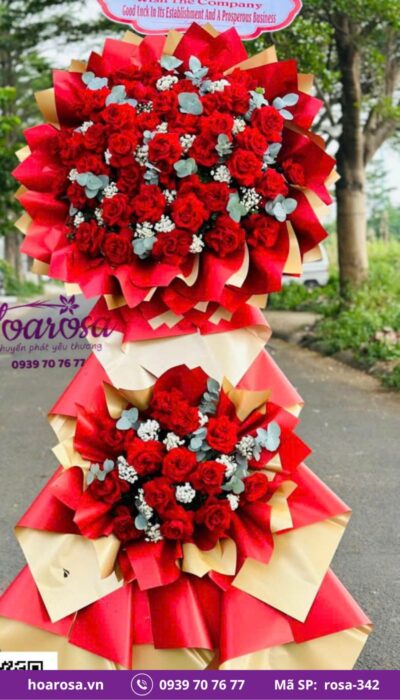 Kệ Hoa Chúc Mừng rosa-342