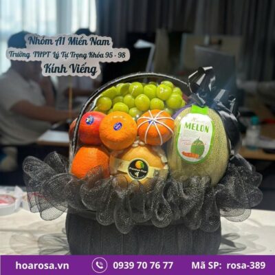 Giỏ trái cây rosa-389