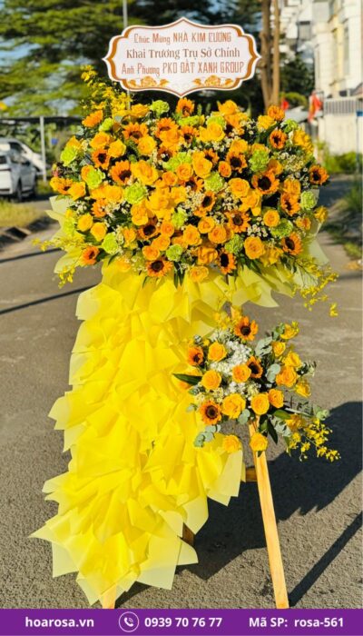 Kệ hoa chúc mừng rosa-561
