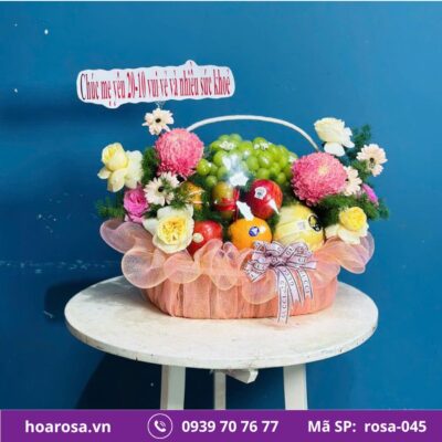 Giỏ trái cây rosa-045