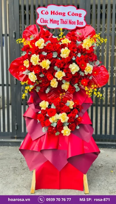 Hoa Chúc Mừng rosa-871