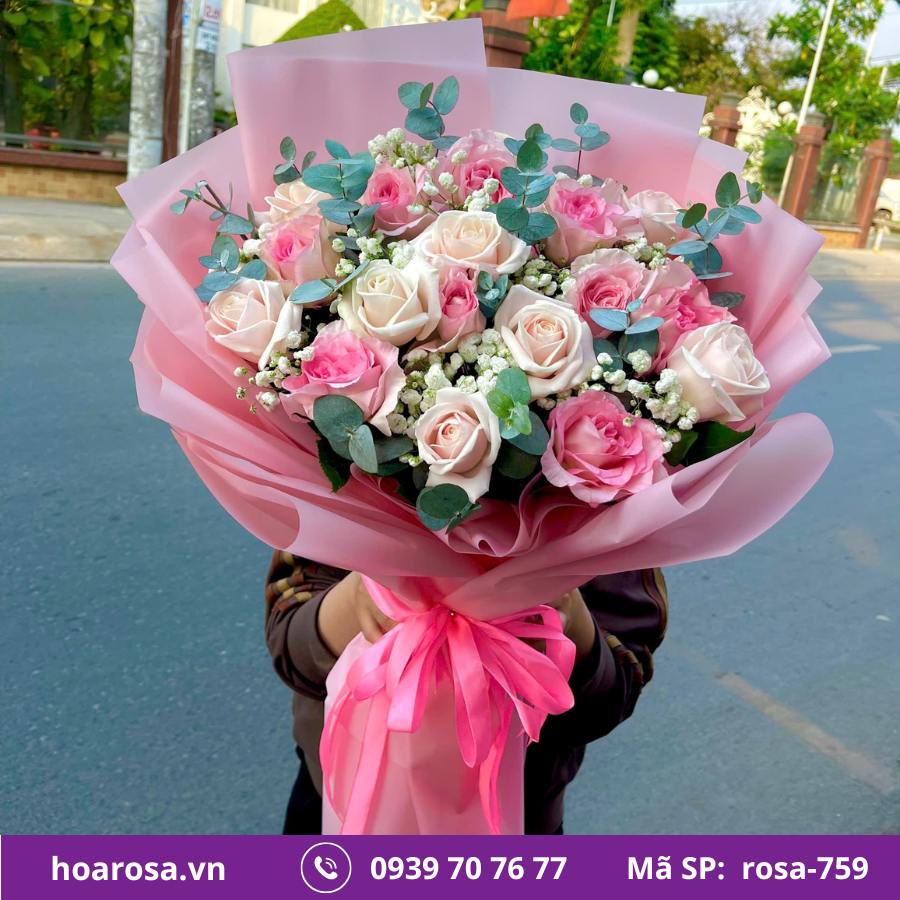 Bó hoa rosa-759