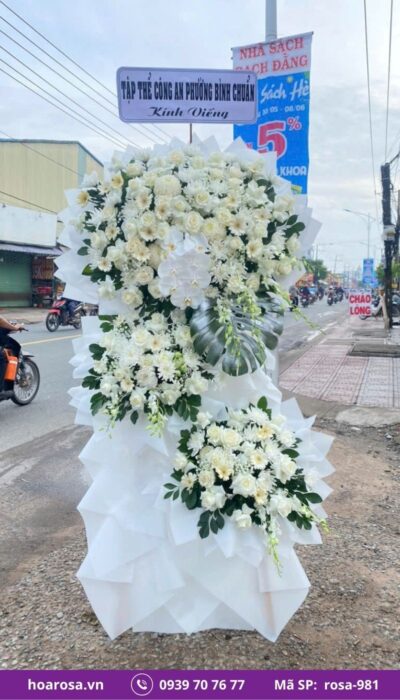 Hoa chia buồn rosa-981