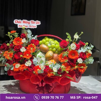 Giỏ trái cây rosa-047