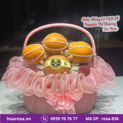 Giỏ trái cây rosa-836