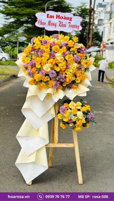 Kệ hoa chúc mừng rosa-506