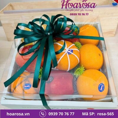 Hộp trái cây rosa-565