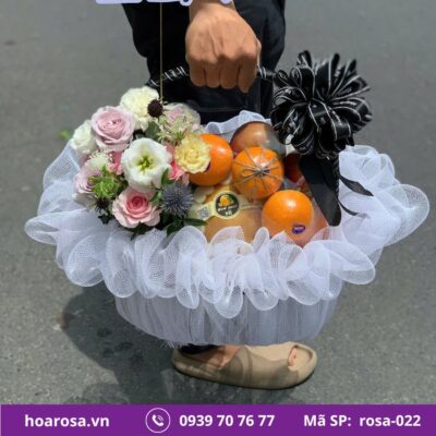 Giỏ trái cây rosa-022