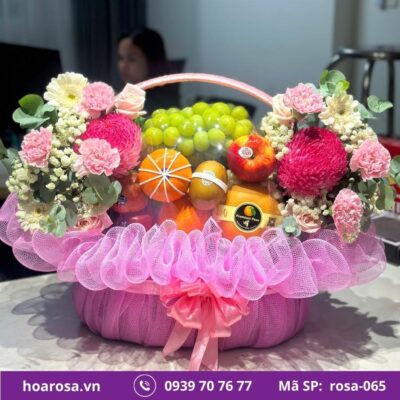 Giỏ trái cây rosa-065