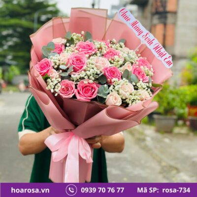 Bó hoa rosa-734