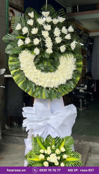 Hoa chia buồn rosa-957