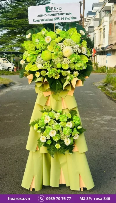 Kệ Hoa Chúc Mừng rosa-346