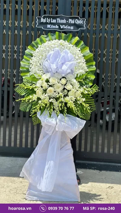 Hoa chia buồn rosa-240