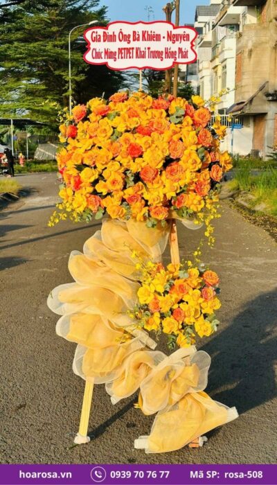 Kệ hoa chúc mừng rosa-508