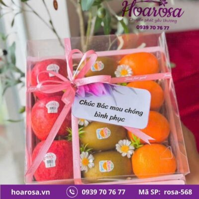 Hộp trái cây rosa-568
