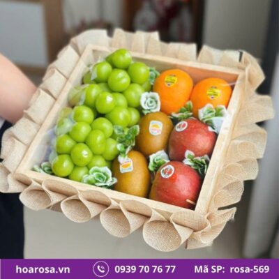 Hộp trái cây rosa-569
