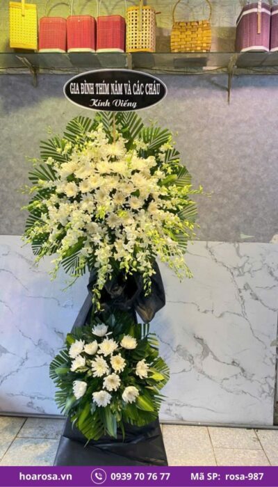 Hoa chia buồn rosa-987