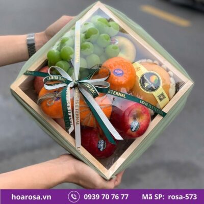 Hộp trái cây rosa-573