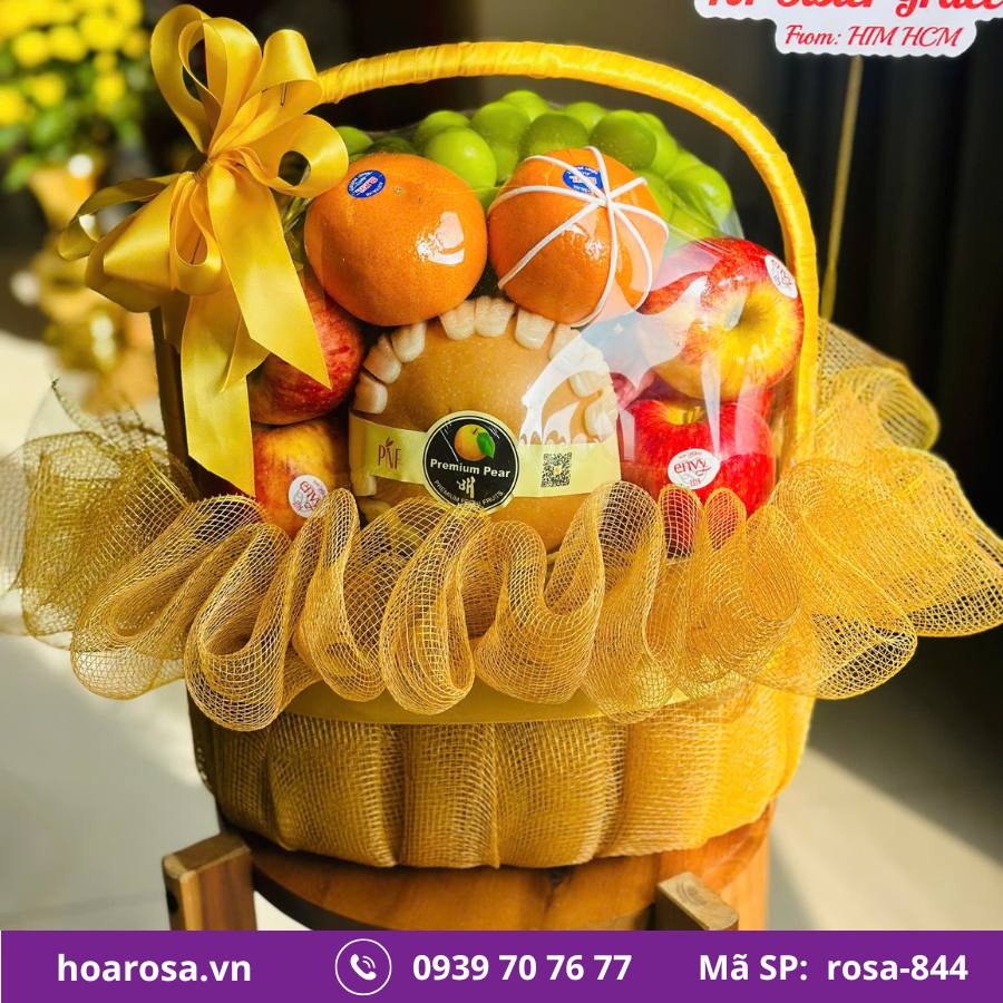 Giỏ trái cây rosa-844
