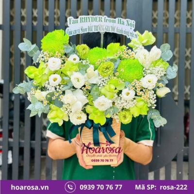 Giỏ hoa rosa-222