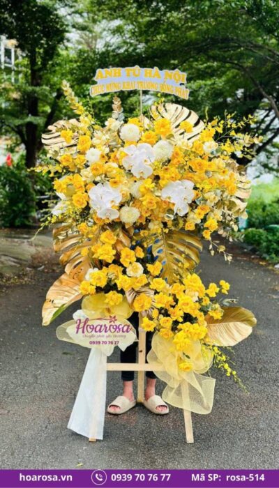 Kệ hoa chúc mừng rosa-514