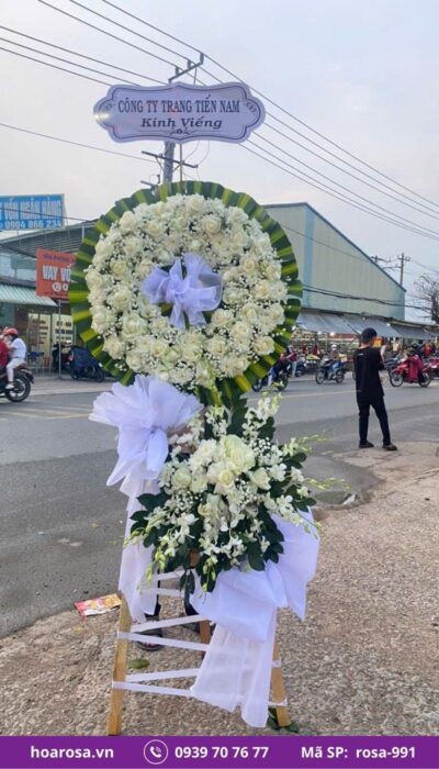 Hoa chia buồn rosa-991