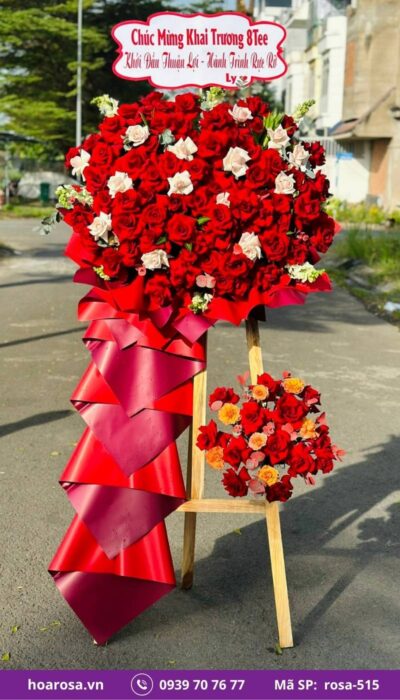 Kệ hoa chúc mừng rosa-515