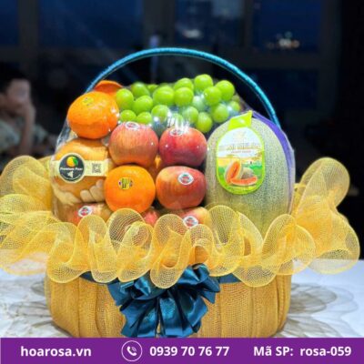 Giỏ trái cây rosa-059