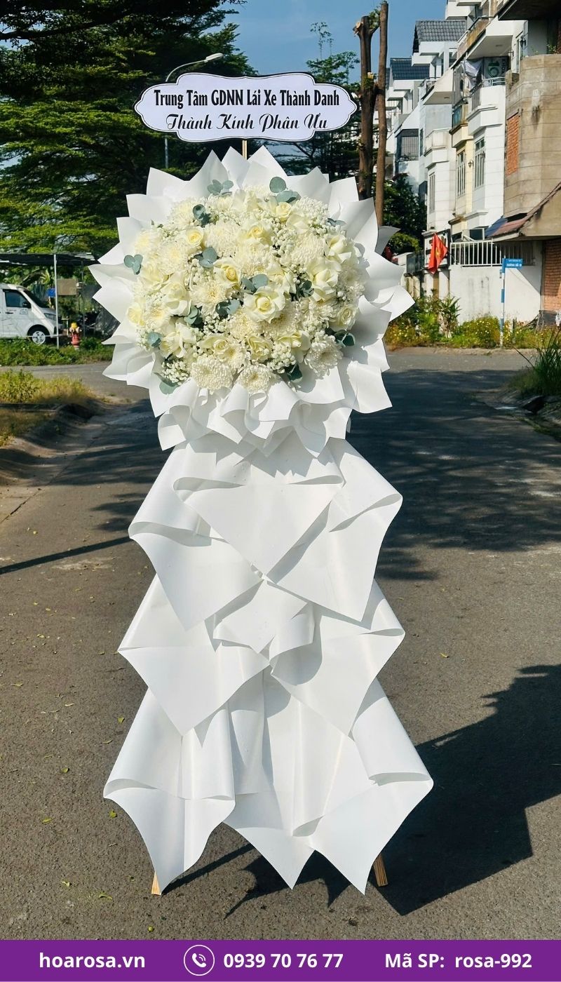 Hoa chia buồn rosa-992