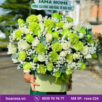 Giỏ hoa rosa-224
