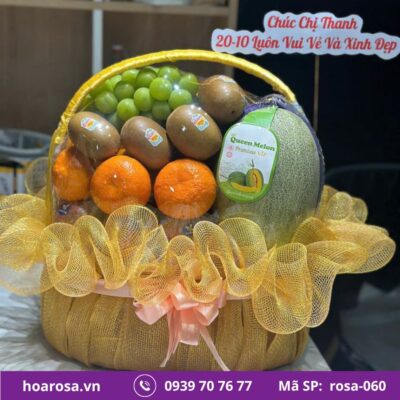 Giỏ trái cây rosa-060